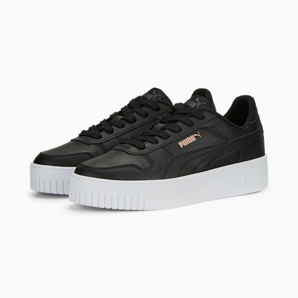 Carina Street Women's Sneakers, PUMA Black-PUMA Black-Rose Gold-PUMA White, extralarge-AUS