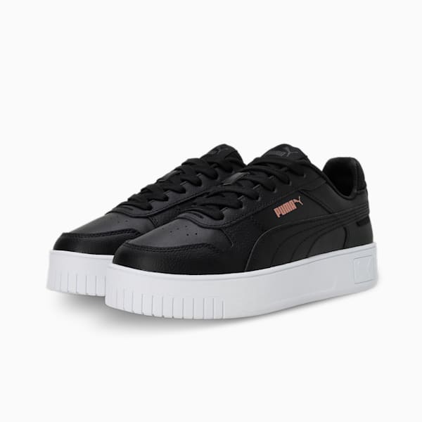 Carina Street Women's Sneakers, PUMA Black-PUMA Black-Rose Gold-PUMA White, extralarge-IND