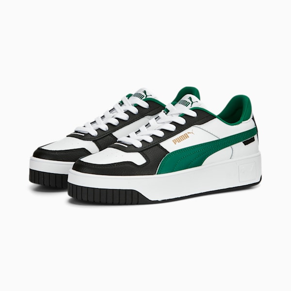 Carina Street Sneakers Women, PUMA White-Vine-PUMA Black
