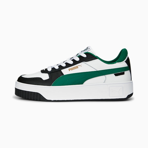 Carina Street Sneakers Women, PUMA White-Vine-PUMA Black