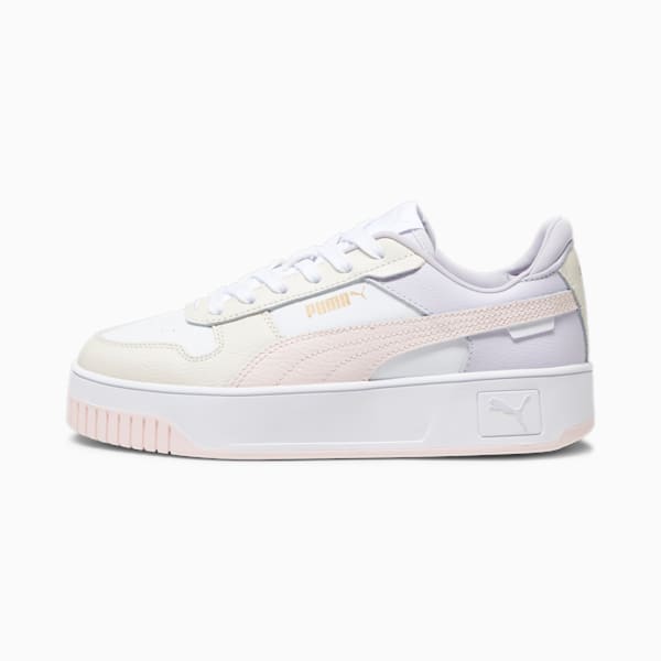 Carina Street Women's Sneakers, PUMA White-Frosty Pink-Alpine Snow, extralarge
