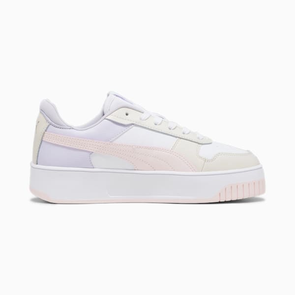 Tenis para mujer Carina Street, PUMA White-Frosty Pink-Alpine Snow, extralarge