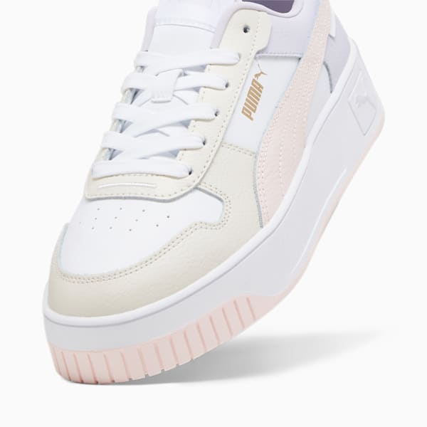 Tenis para mujer Carina Street, PUMA White-Frosty Pink-Alpine Snow, extralarge