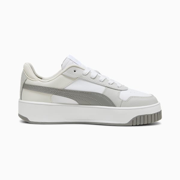 Carina Street Women's Sneakers, PUMA White-Stormy Slate-PUMA Gold, extralarge