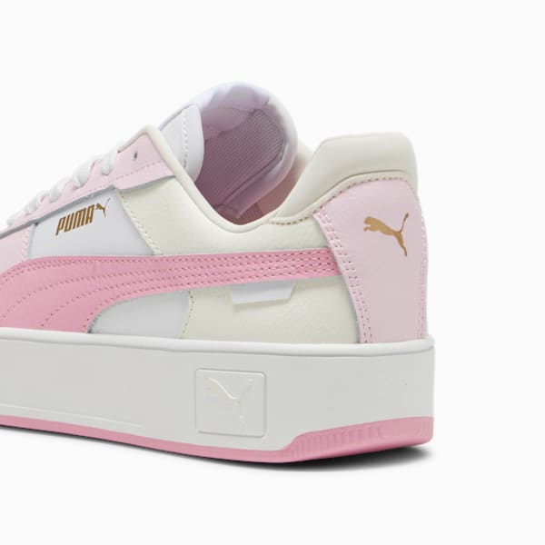 Carina Street Women's Sneakers, PUMA White-Pink Lilac-PUMA Gold, extralarge