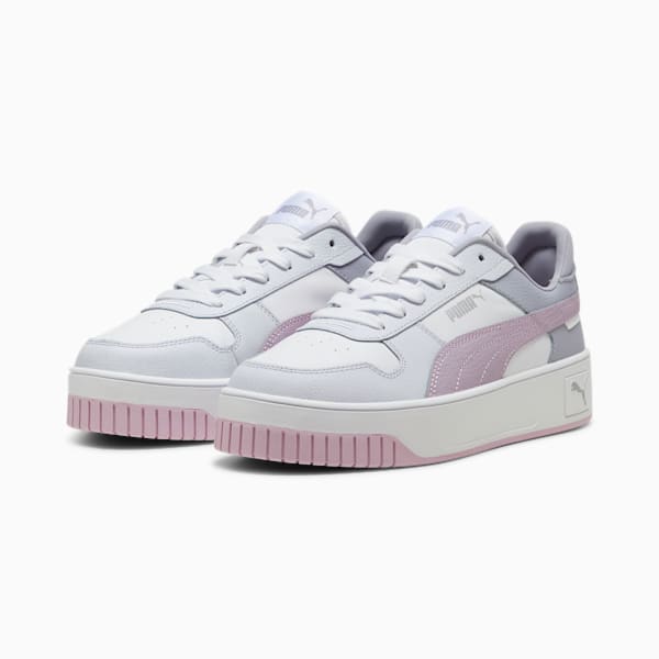 Carina Street Sneakers Women, PUMA White-Grape Mist-PUMA Silver, extralarge