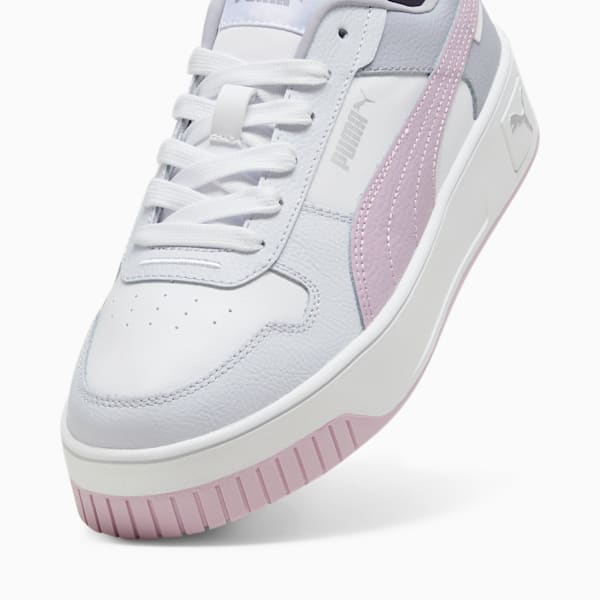 Carina Street Sneakers Women, PUMA White-Grape Mist-PUMA Silver, extralarge