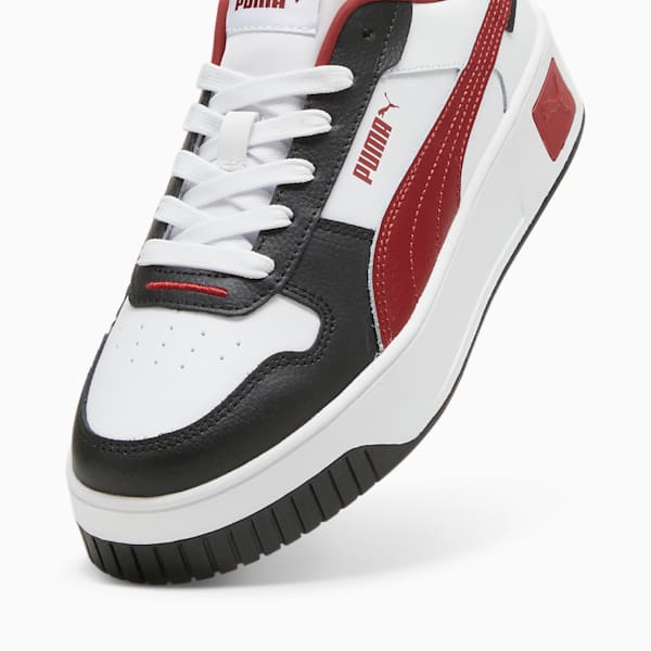 Sneakers Carina Femme, PUMA White-Intense Red-PUMA Black, extralarge