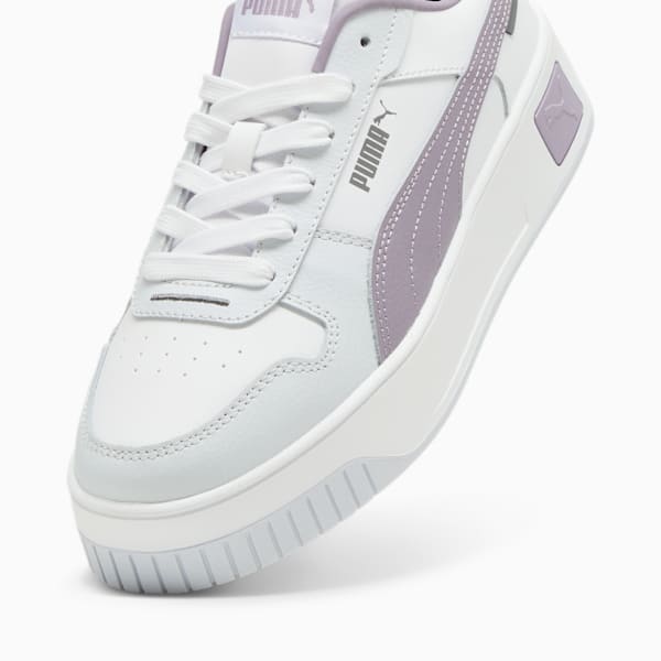 ウィメンズ キャリーナ ストリート スニーカー, PUMA White-Pale Plum-Silver Mist, extralarge-JPN