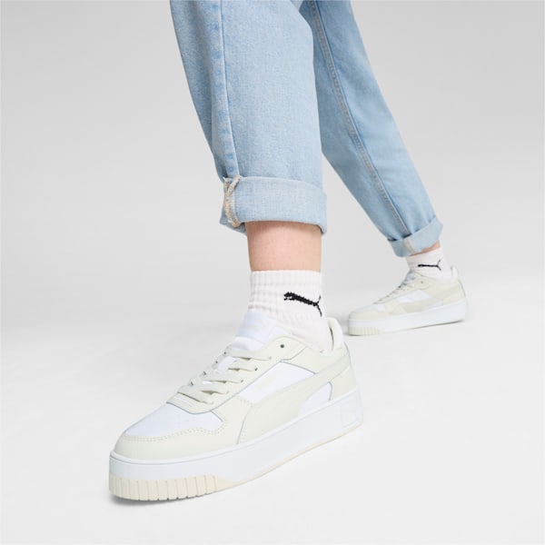 ウィメンズ キャリーナ ストリート スニーカー, PUMA White-Vapor Gray, extralarge-JPN