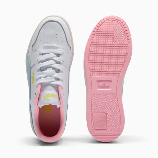 Carina Street Women's Sneakers, PUMA White-Frosted Dew-Fluro Yellow Pes, extralarge