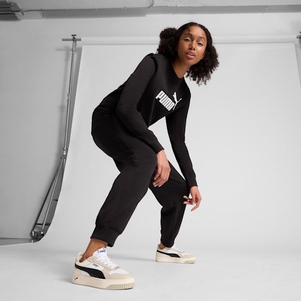 Carina Street Women's Sneakers, PUMA White-PUMA Black-Desert Dust, extralarge
