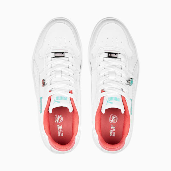 Carina Street Charms Women's Sneakers, PUMA White-PUMA White-Pearl Pink-Mint, extralarge-IND