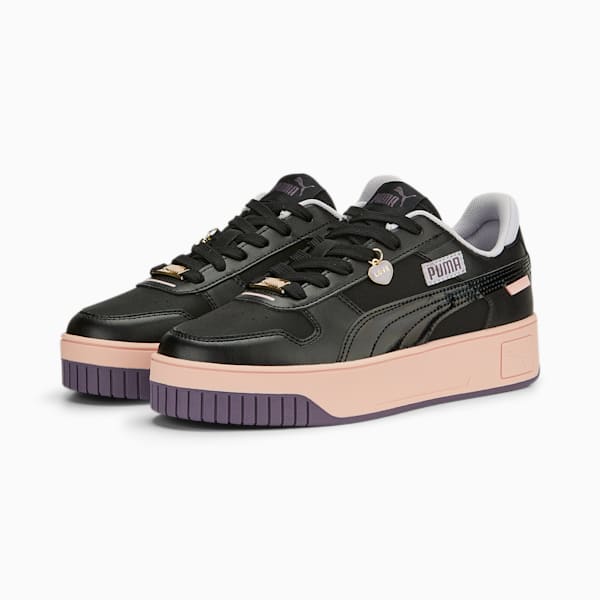 Carina Street Charms Women's Sneakers, PUMA Black-PUMA Black-Purple Charcoal-Rose Dust, extralarge-IND