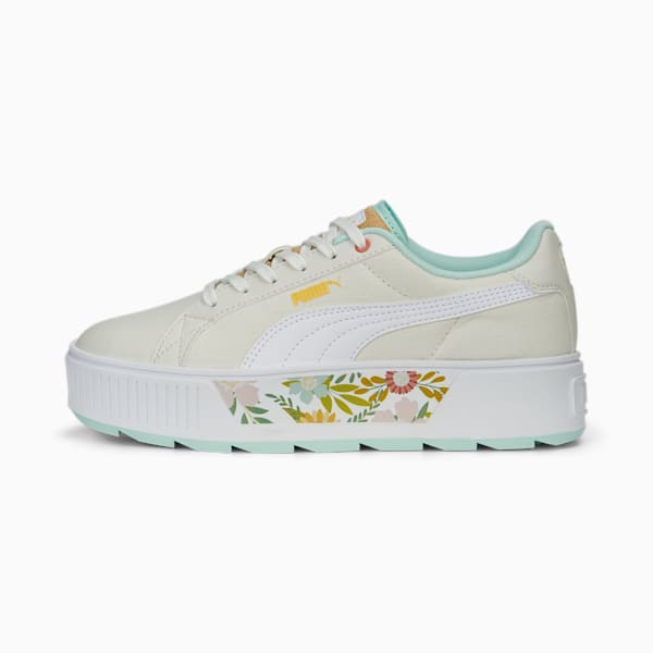 Karmen Wild Garden Women's Sneakers, Vapor Gray-PUMA White-Minty Burst, extralarge-IND