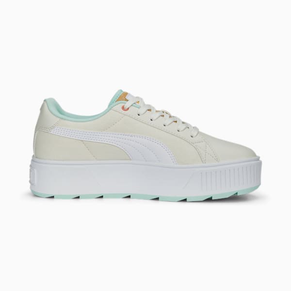 Karmen Wild Garden Women's Sneakers, Vapor Gray-PUMA White-Minty Burst, extralarge-IND