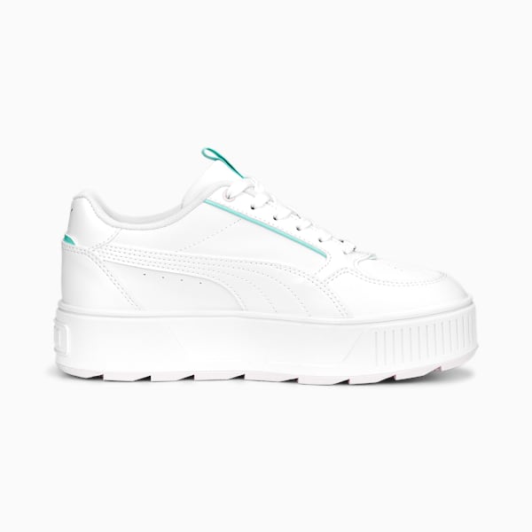 Karmen Rebelle Charms Women's Sneakers, PUMA White-PUMA White-Pearl Pink-Mint, extralarge-IND