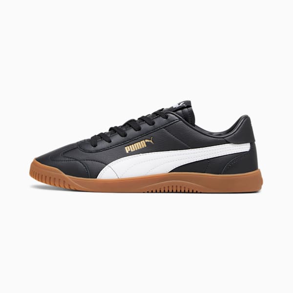 PUMA Club 5v5 Men's Sneakers, PUMA Black-PUMA White-PUMA Gold, extralarge