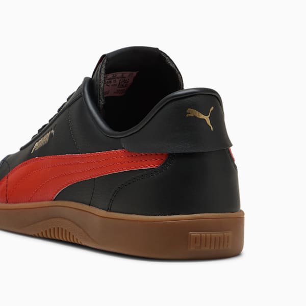 PUMA Club 5v5 Men's Sneakers, PUMA Black-Red Fire-PUMA Gold, extralarge