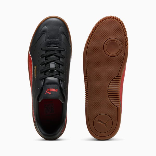 PUMA Club 5v5 Men's Sneakers, PUMA Black-Red Fire-PUMA Gold, extralarge