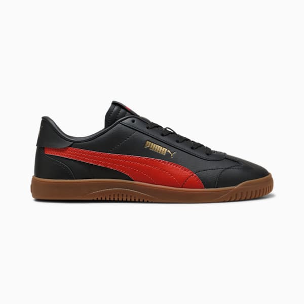 PUMA Club 5v5 Men's Sneakers, PUMA Black-Red Fire-PUMA Gold, extralarge