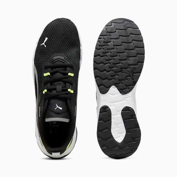 Tenis Stride, PUMA Black-Stormy Slate-Electric Lime, extralarge