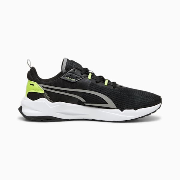 Tenis Stride, PUMA Black-Stormy Slate-Electric Lime, extralarge