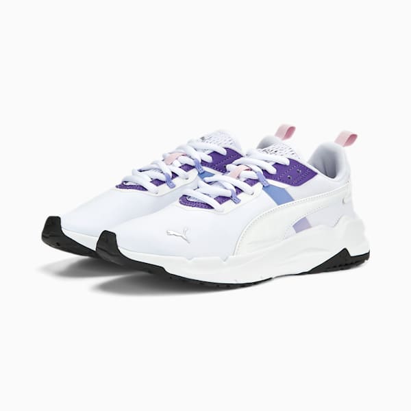 Stride Monarch Women's Sneakers, PUMA White-PUMA Black-Team Violet