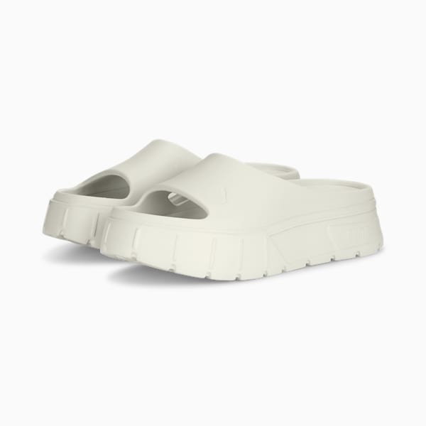 Sandalias para mujer Mayze Stack Injex, Frosted Ivory, extralarge