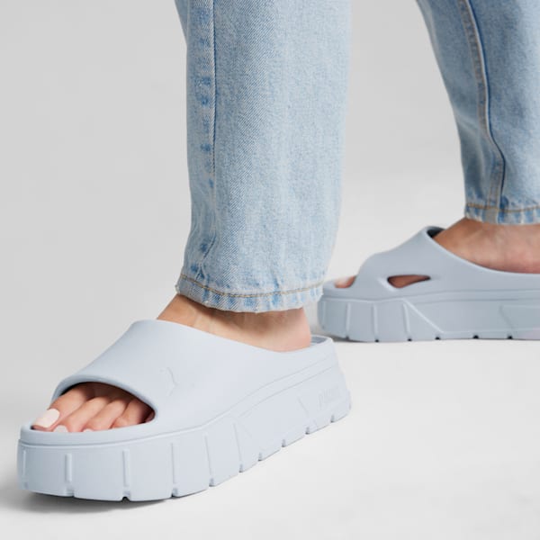 Sandalias para mujer Mayze Stack Injex, Silver Mist, extralarge