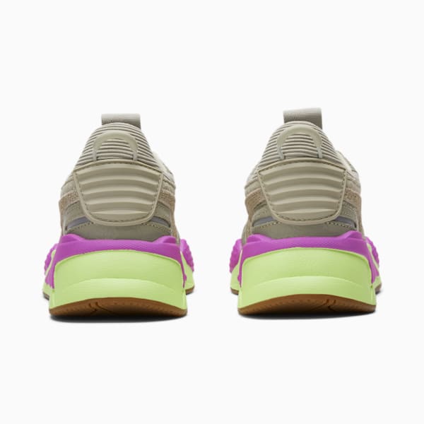 PUMA x RON FUNCHES RS-X Big Kids' Sneaker , Pebble Gray-Pebble Gray-Fizzy Apple, extralarge