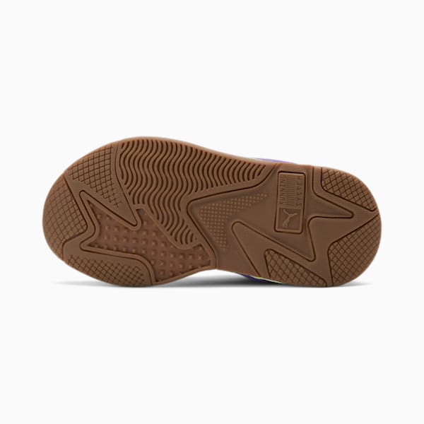 PUMA x RON FUNCHES RS-X Little Kids' Sneaker , Pebble Gray-Pebble Gray-Fizzy Apple, extralarge