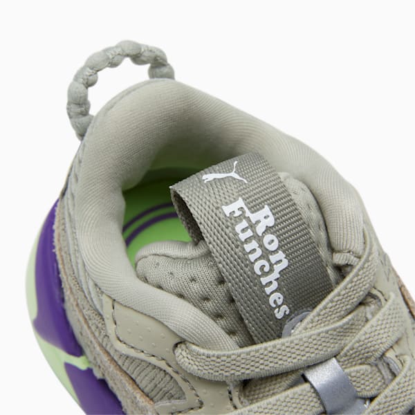 PUMA x RON FUNCHES RS-X Toddlers' Sneaker , Pebble Gray-Pebble Gray-Fizzy Apple, extralarge