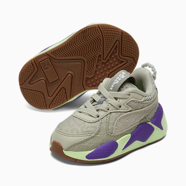 PUMA x RON FUNCHES RS-X Toddlers' Sneaker , Pebble Gray-Pebble Gray-Fizzy Apple, extralarge