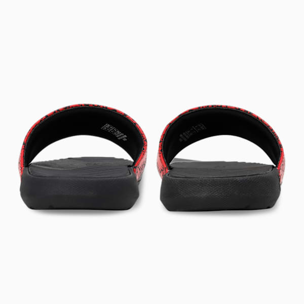 Cool Cat Gradient Unisex Slides, Puma Black-High Risk Red, extralarge-IND