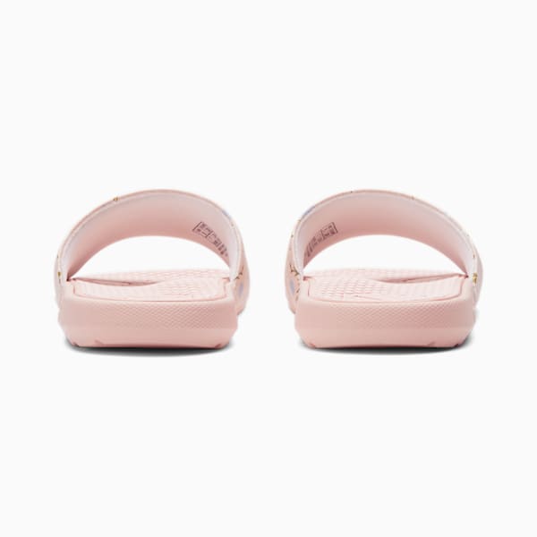 Cool Cat Floral Women's Slides, Island Pink-Blue Wash-Puma White, extralarge