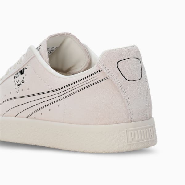 Clyde No.1 Sneakers, Frosted Ivory-Smokey Gray, extralarge-IND