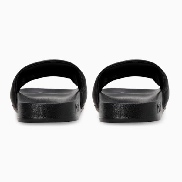 Leadcat 2.0 Puffy Women's Slides, PUMA Black-Metallic Gold, extralarge-IND