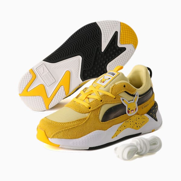 キッズ PUMA x POKEMON ピカチュウ RS-X スニーカー 17-21cm, Empire Yellow-Pale Lemon