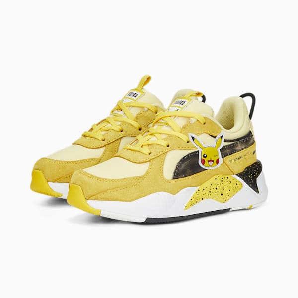 Tenis infantiles RS-X Pikachu Puma x Pokémon, Empire Yellow-Pale Lemon, extralarge