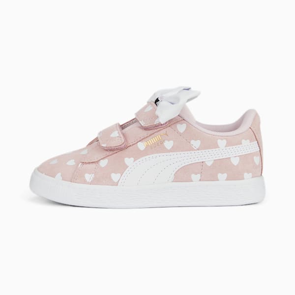 Suede Classic LF Re-Bow V Sneakers Kids, Pearl Pink-PUMA White