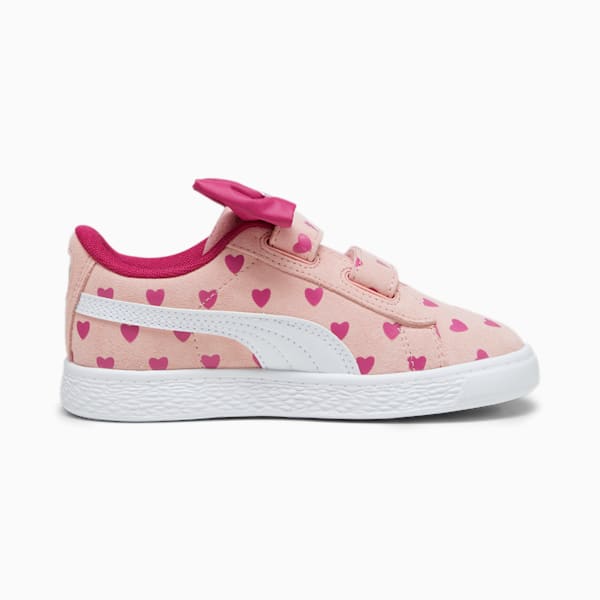 Suede Classic Re-Bow Little Kids' Shoes, Peach Smoothie-PUMA White, extralarge