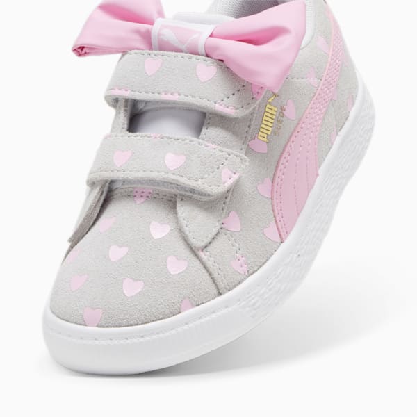 Suede Classic LF Re-Bow V Sneakers Kids, Silver Mist-Pink Lilac, extralarge