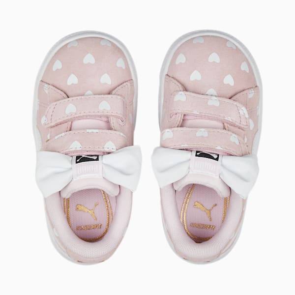 Suede Classic LF Re-Bow V Sneakers Baby, Pearl Pink-PUMA White