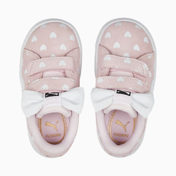 Suede Classic LF Re-Bow V Sneakers Toddler, Pearl Pink-PUMA White, extralarge-GBR