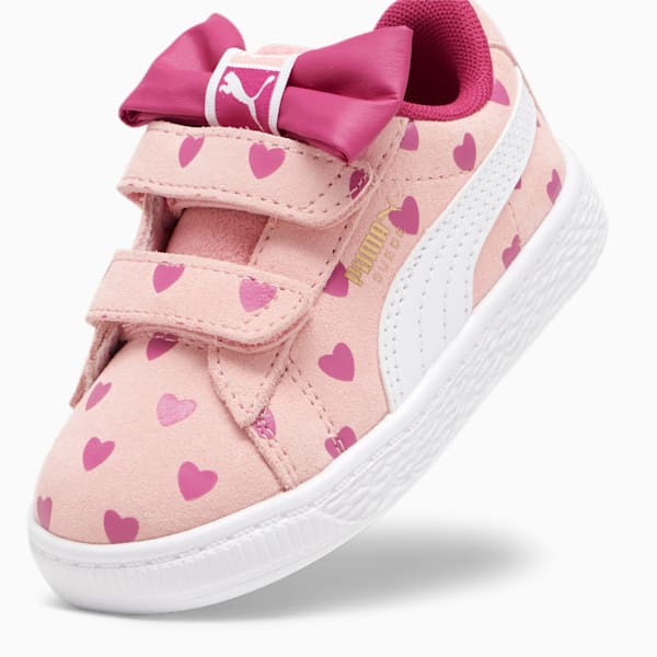 Suede Classic LF Re-Bow V Sneakers Baby, Peach Smoothie-PUMA White, extralarge