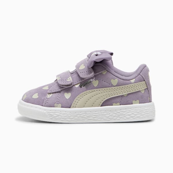 Suede Classic Re-Bow V Toddler's Shoes, Pale Plum-Desert Dust, extralarge