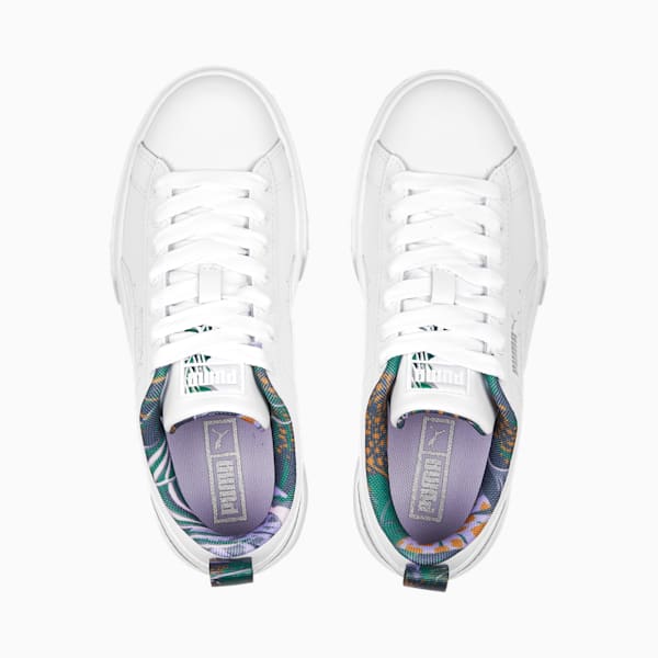 Mayze Vacay Queen Big Kids' Sneakers, PUMA White-Vivid Violet, extralarge