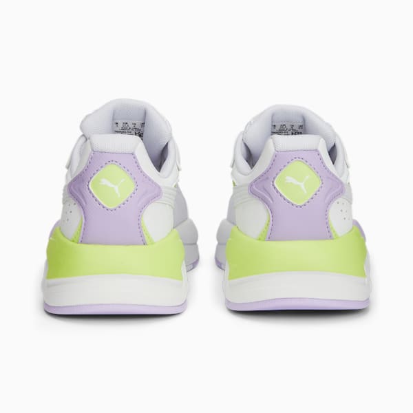 X-Ray Speed Play Big Kids' Sneakers, PUMA White-PUMA White-Vivid Violet-Lily Pad, extralarge