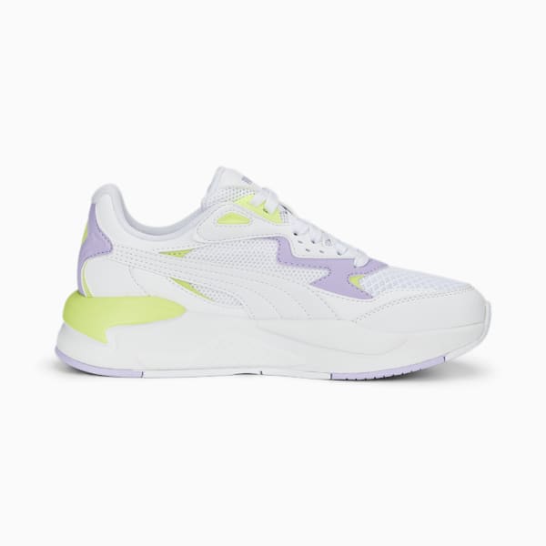 Basket X-Ray Speed Play Adolescent, PUMA White-PUMA White-Vivid Violet-Lily Pad, extralarge